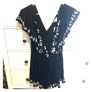 American Eagle Ruffle Romper